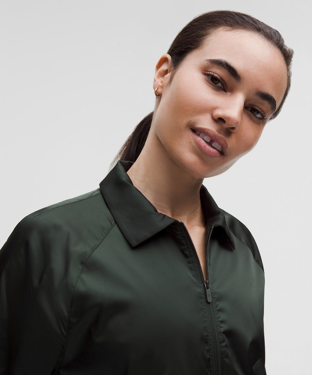 Stretch Satin Nylon Jacket