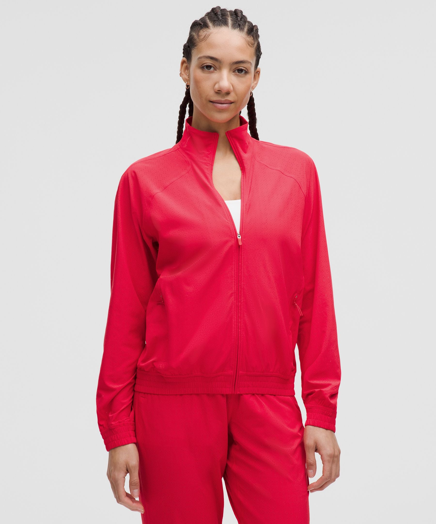 Adapted State Perforated Track Jacket