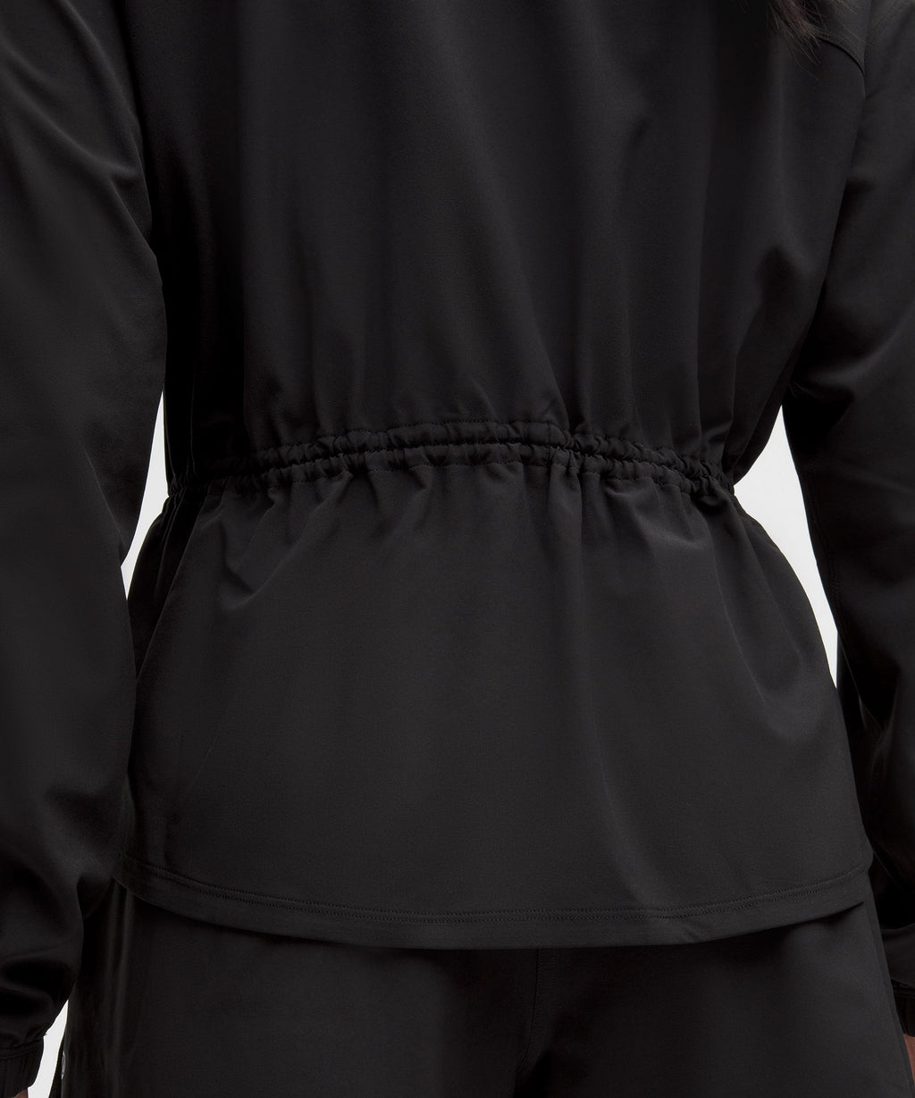 UV-Protective Cinch-Waist Running Jacket