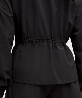 UV-Protective Cinch-Waist Running Jacket