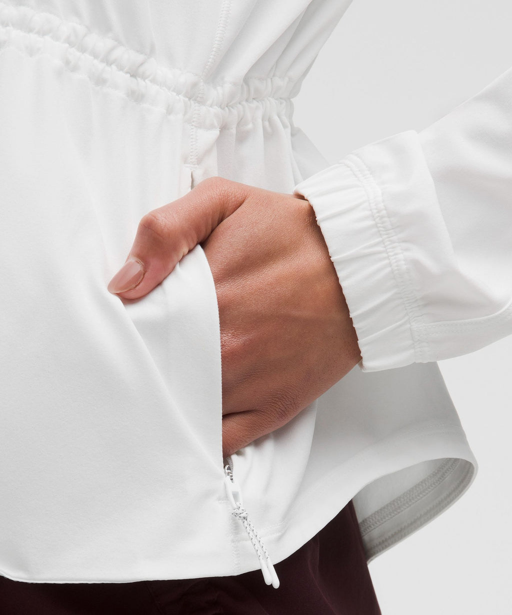 UV-Protective Cinch-Waist Running Jacket