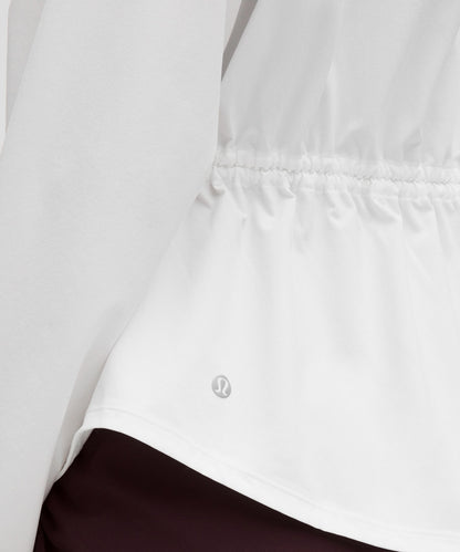 UV-Protective Cinch-Waist Running Jacket