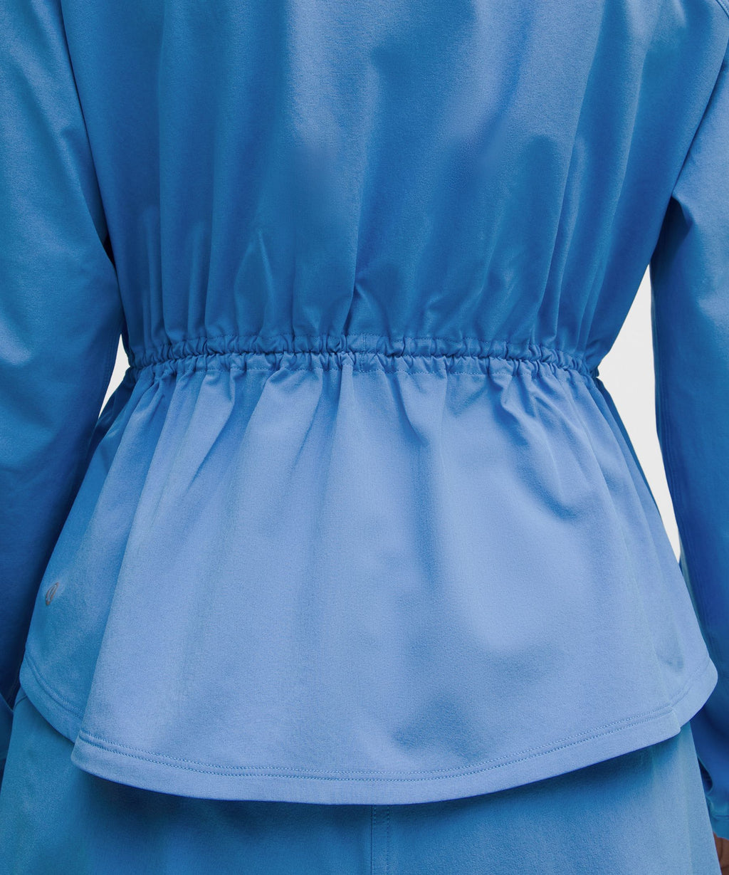 UV-Protective Cinch-Waist Running Jacket