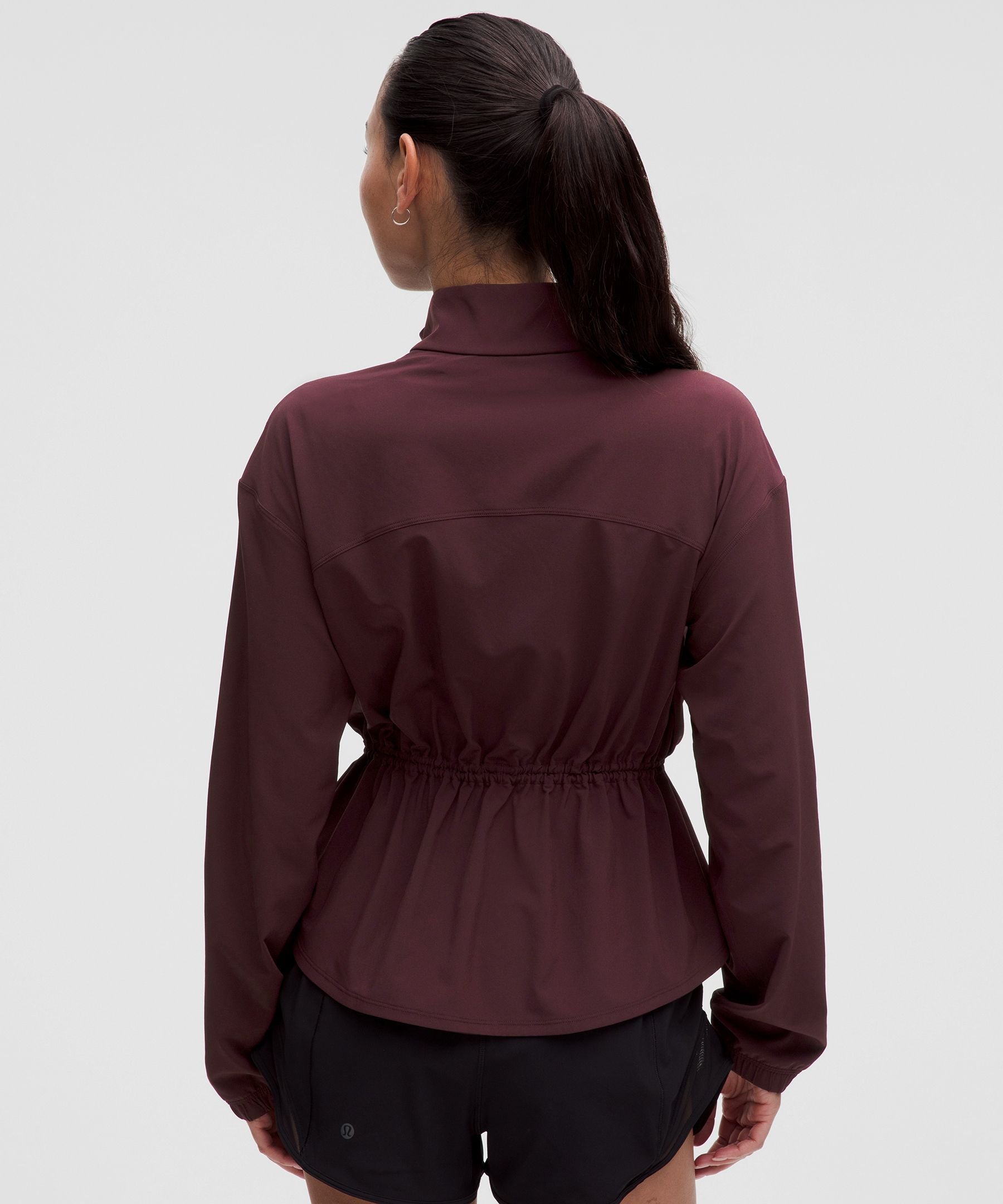 UV-Protective Cinch-Waist Running Jacket