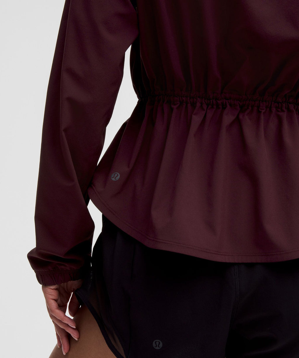 UV-Protective Cinch-Waist Running Jacket