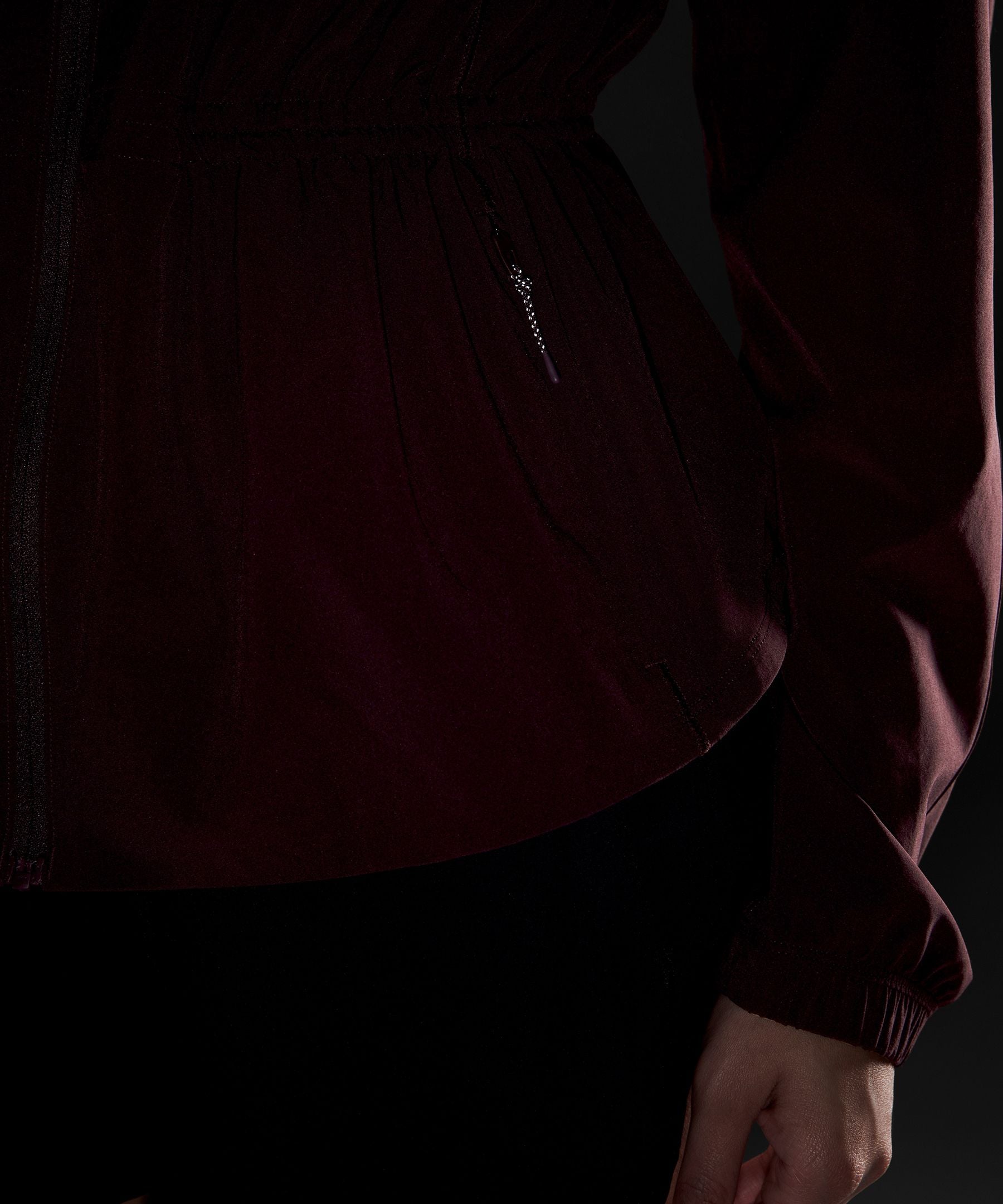 UV-Protective Cinch-Waist Running Jacket