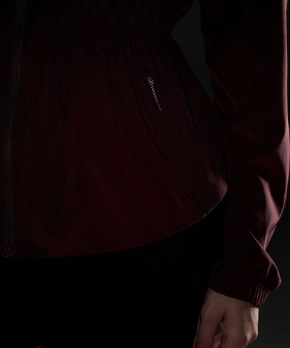 UV-Protective Cinch-Waist Running Jacket
