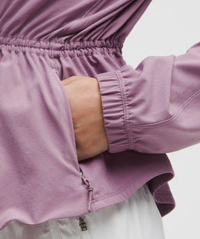 UV-Protective Cinch-Waist Running Jacket