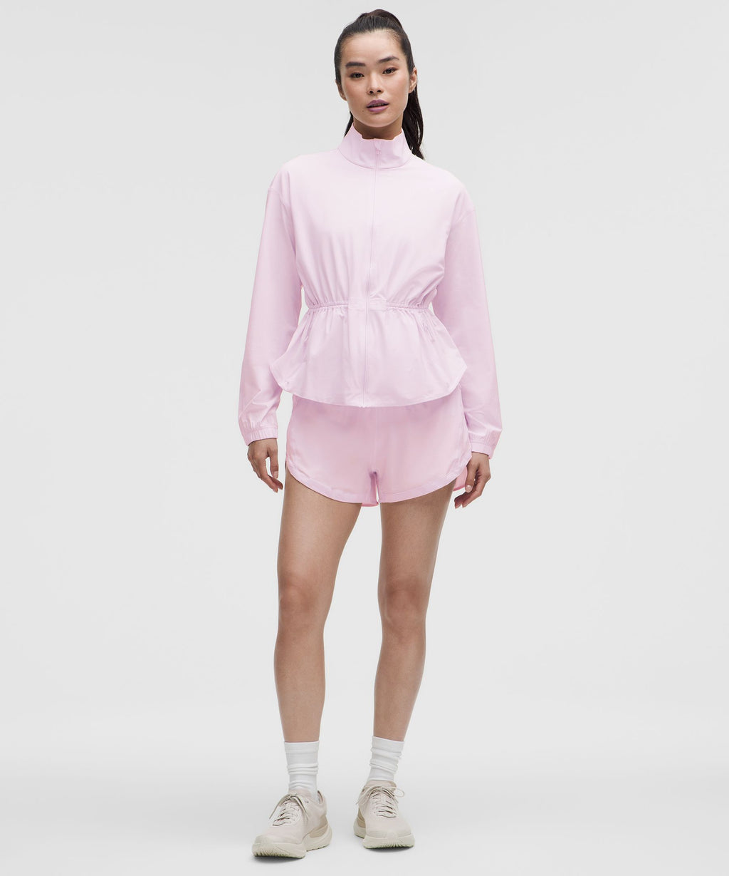 UV-Protective Cinch-Waist Running Jacket