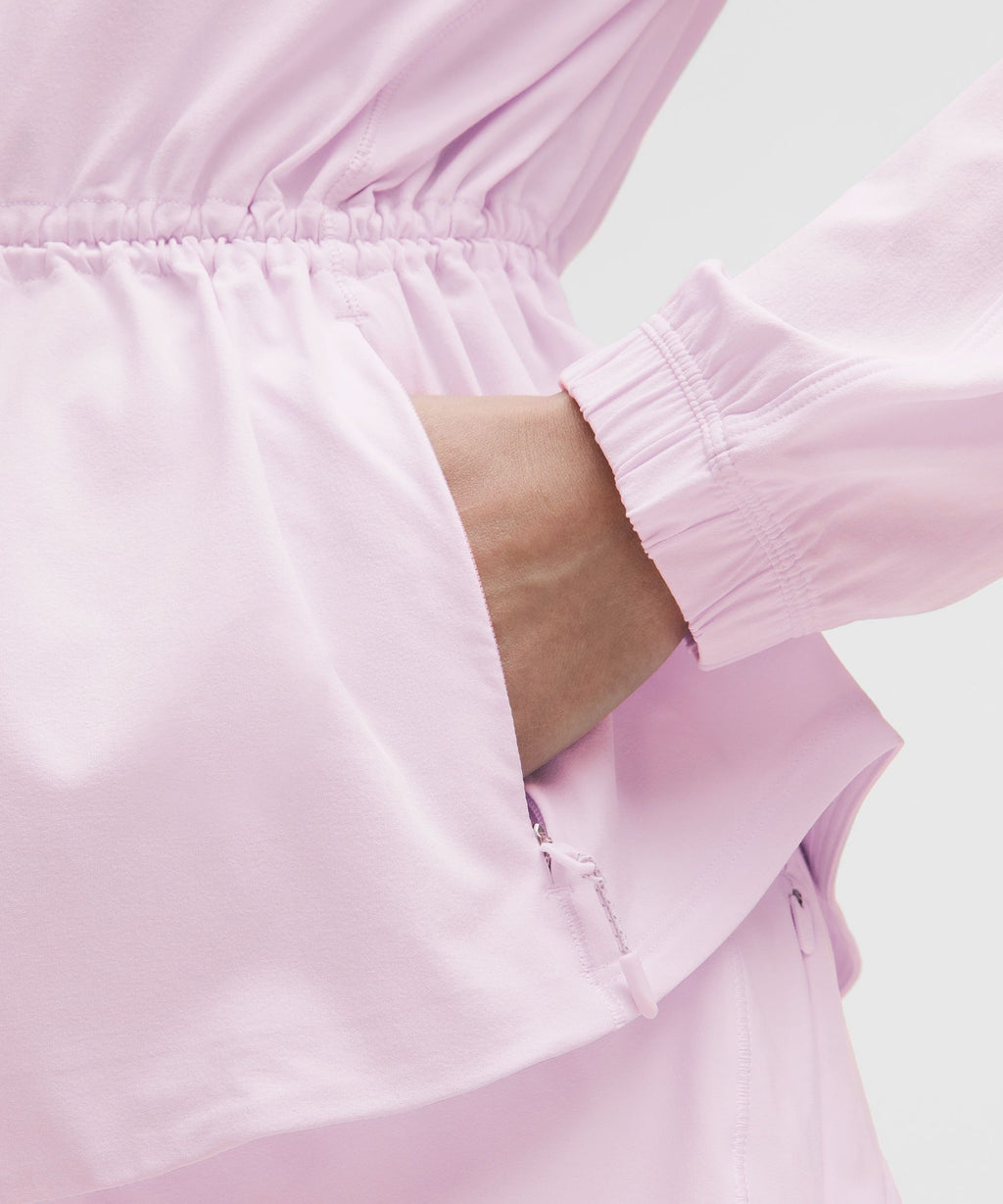 UV-Protective Cinch-Waist Running Jacket