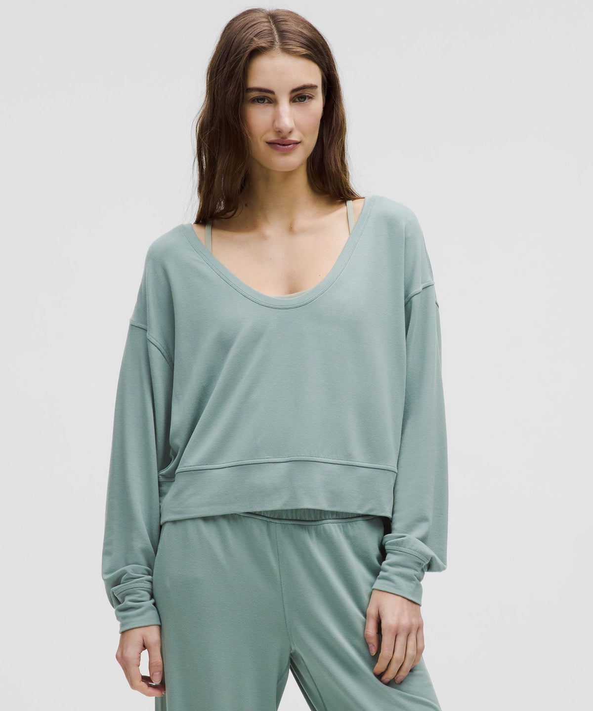 BeCalm Scoop-Neck Pullover
