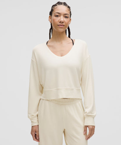 BeCalm Scoop-Neck Pullover