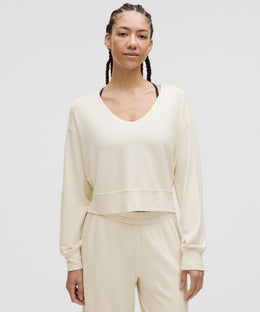 BeCalm Scoop-Neck Pullover