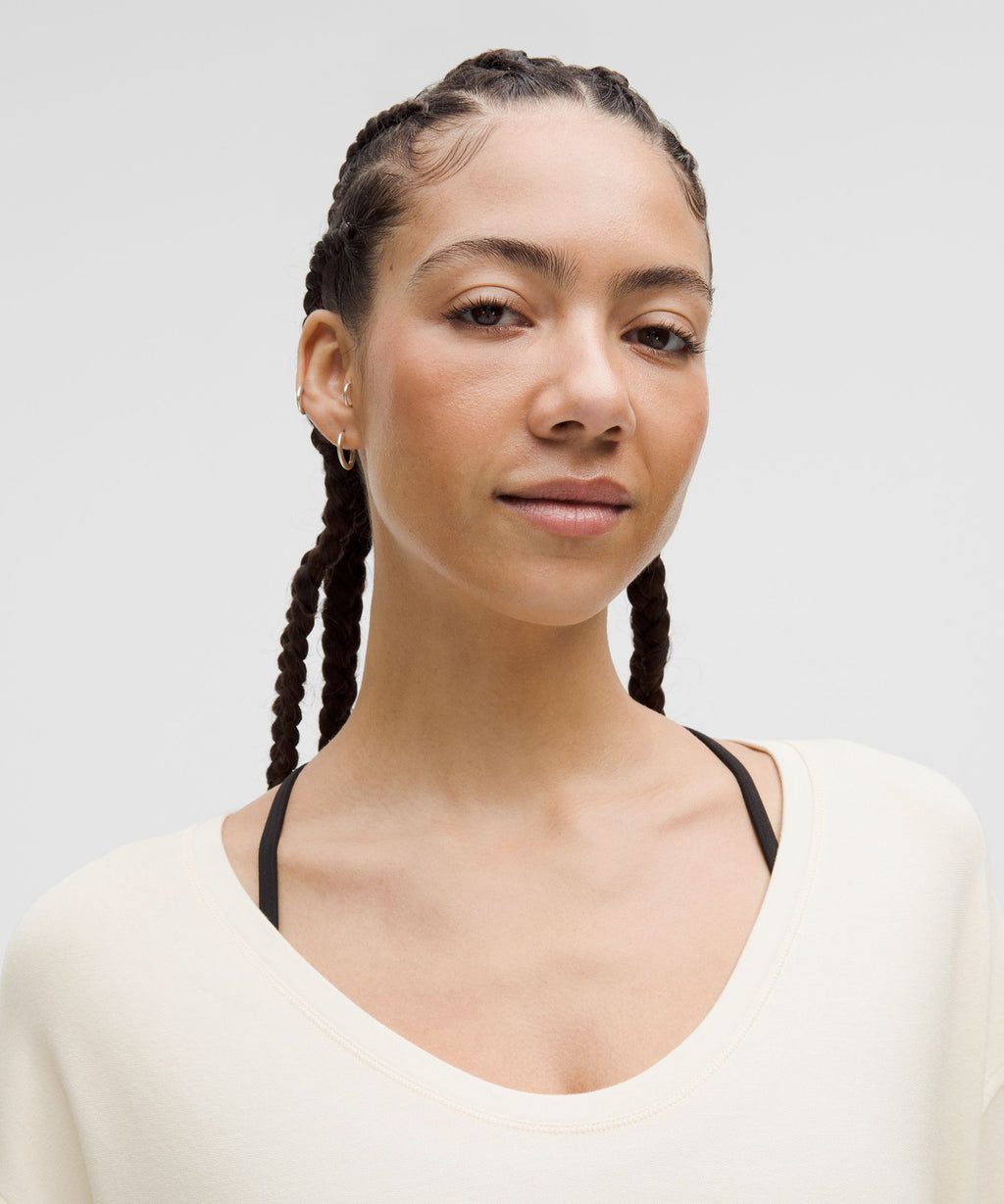 BeCalm Scoop-Neck Pullover