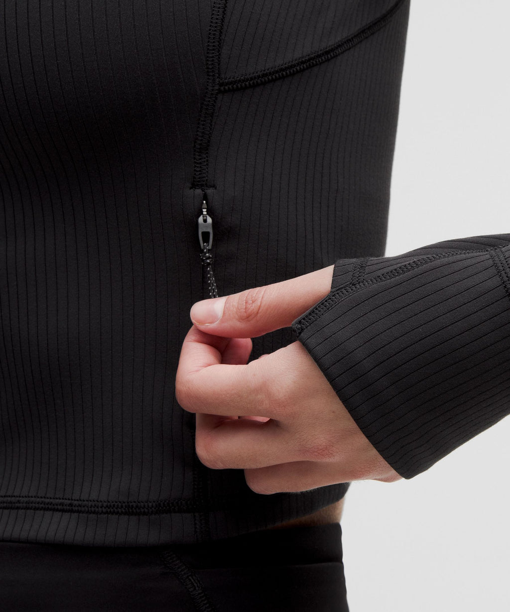 It's Rulu Ribbed Cropped Half Zip *Updated