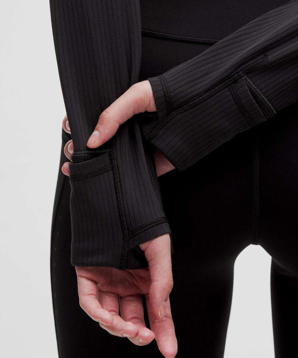 It's Rulu Ribbed Cropped Half Zip *Updated