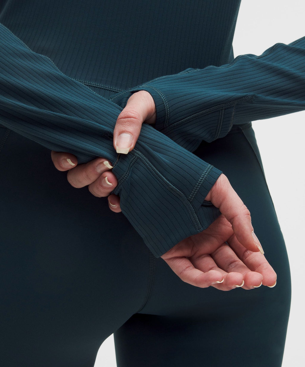 It's Rulu Ribbed Cropped Half Zip *Updated