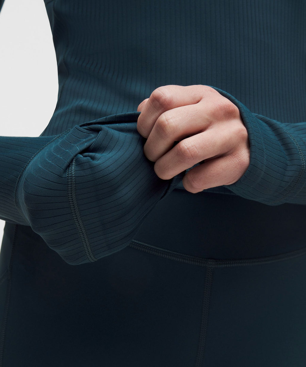 It's Rulu Ribbed Cropped Half Zip *Updated