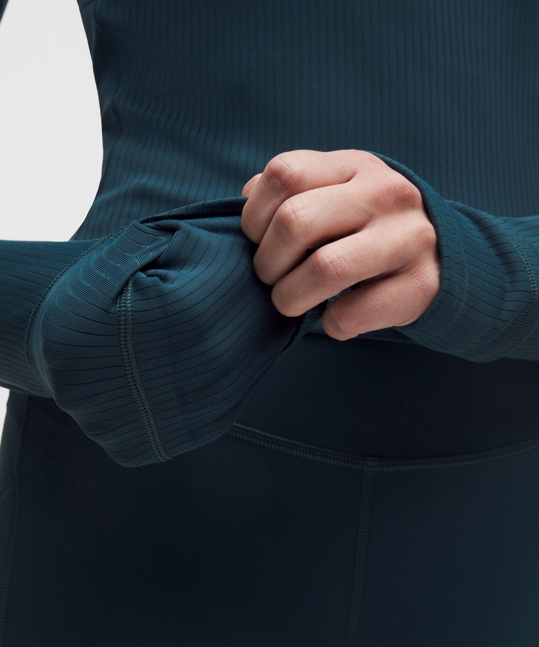 It's Rulu Ribbed Cropped Half Zip *Updated