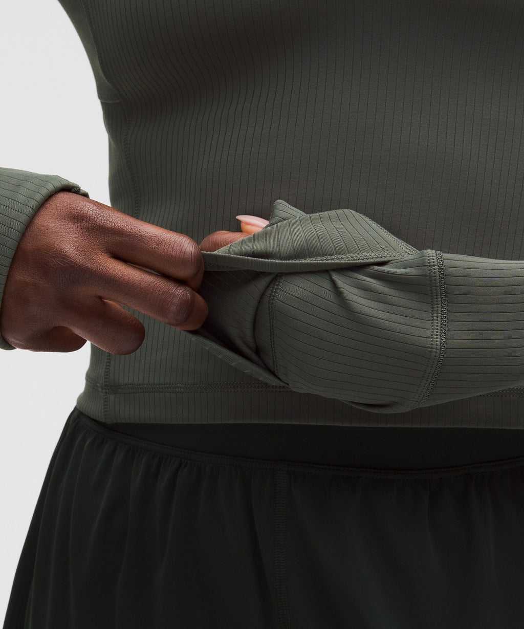 It's Rulu Ribbed Cropped Half Zip *Updated