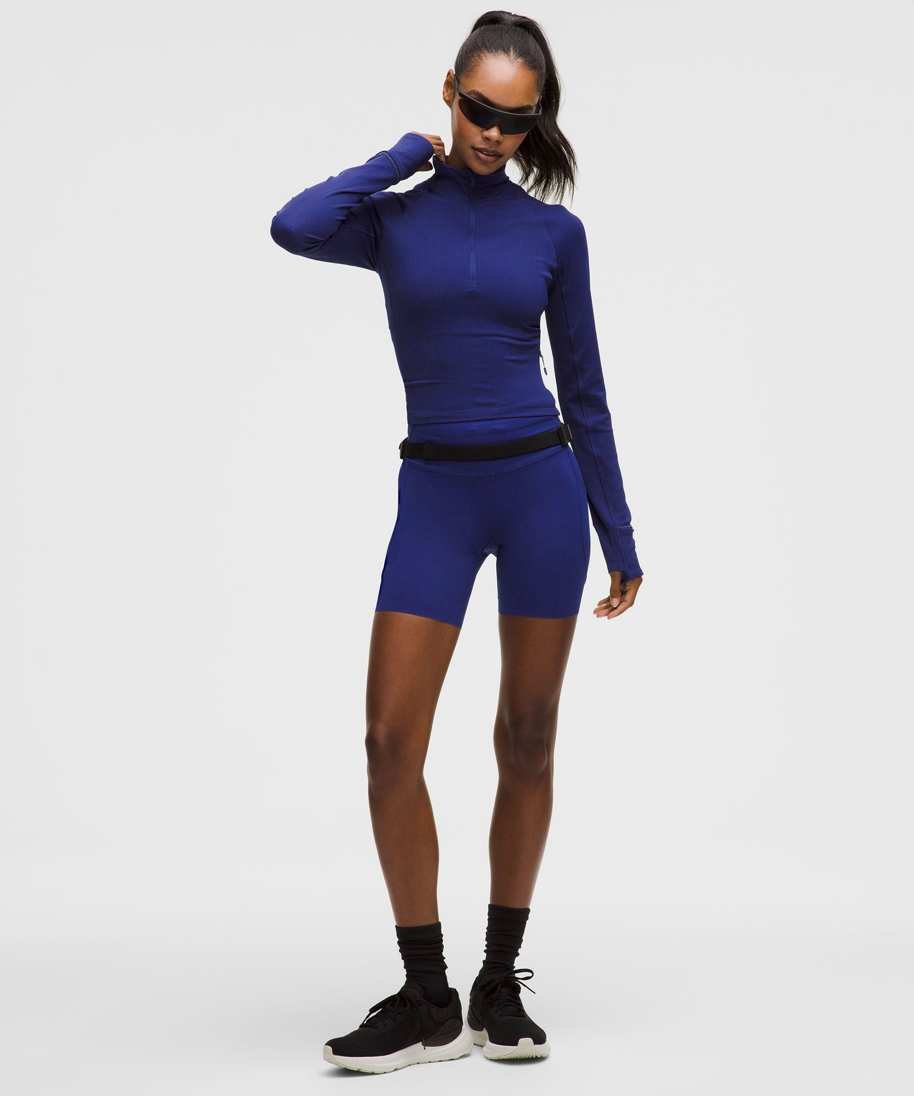 It's Rulu Ribbed Cropped Half Zip *Updated