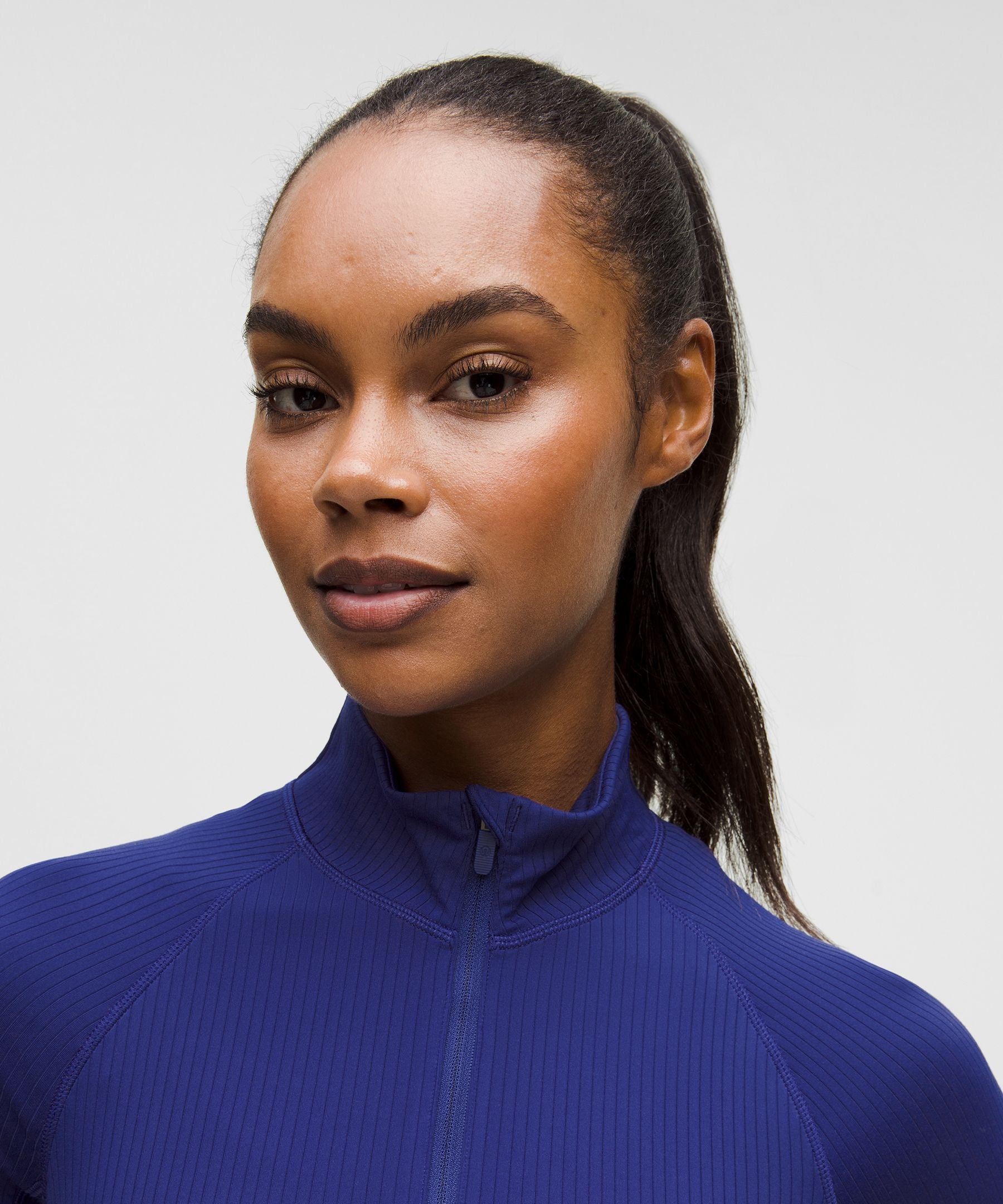 It's Rulu Ribbed Cropped Half Zip *Updated