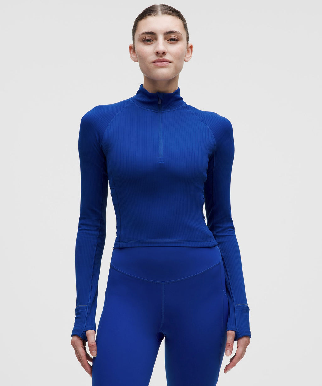 It's Rulu Ribbed Cropped Half Zip *Updated