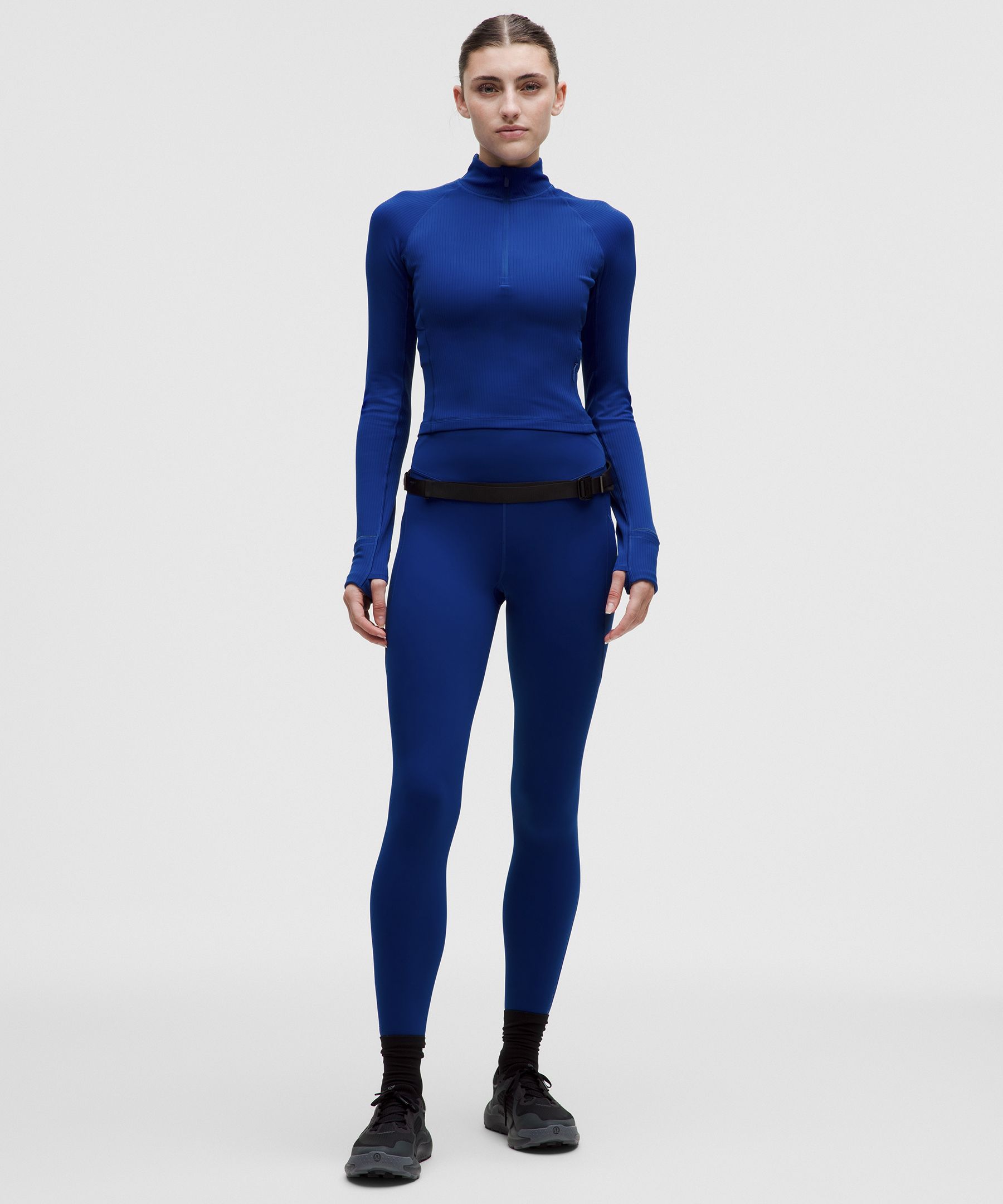 It's Rulu Ribbed Cropped Half Zip *Updated