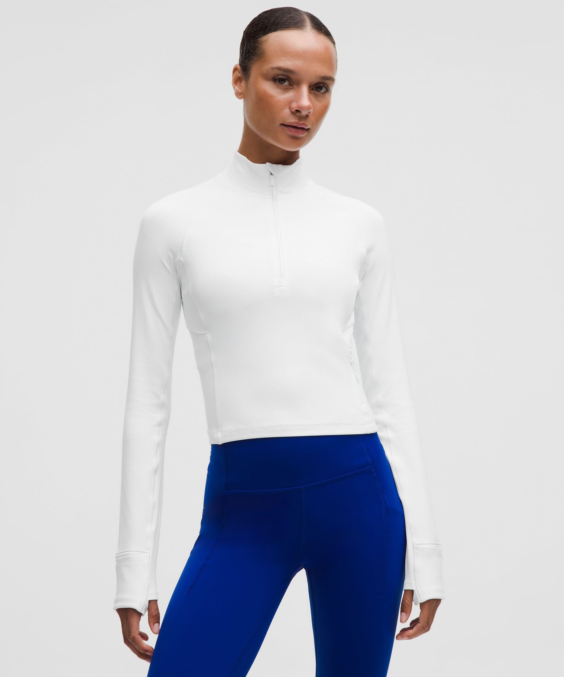 It's Rulu Ribbed Cropped Half Zip *Updated