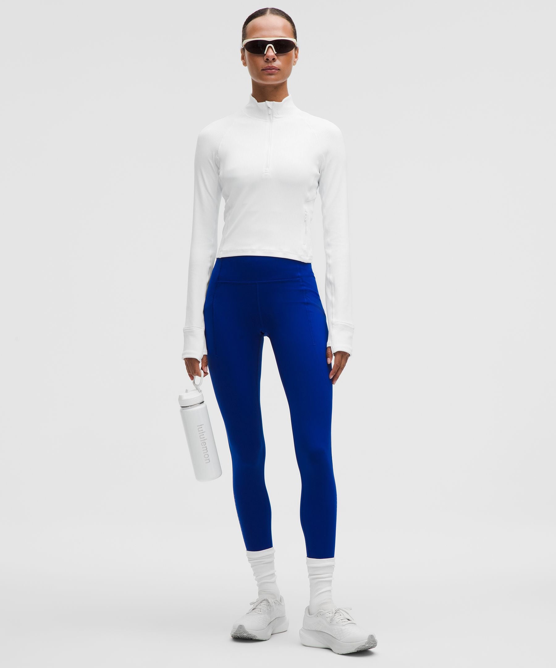It's Rulu Ribbed Cropped Half Zip *Updated