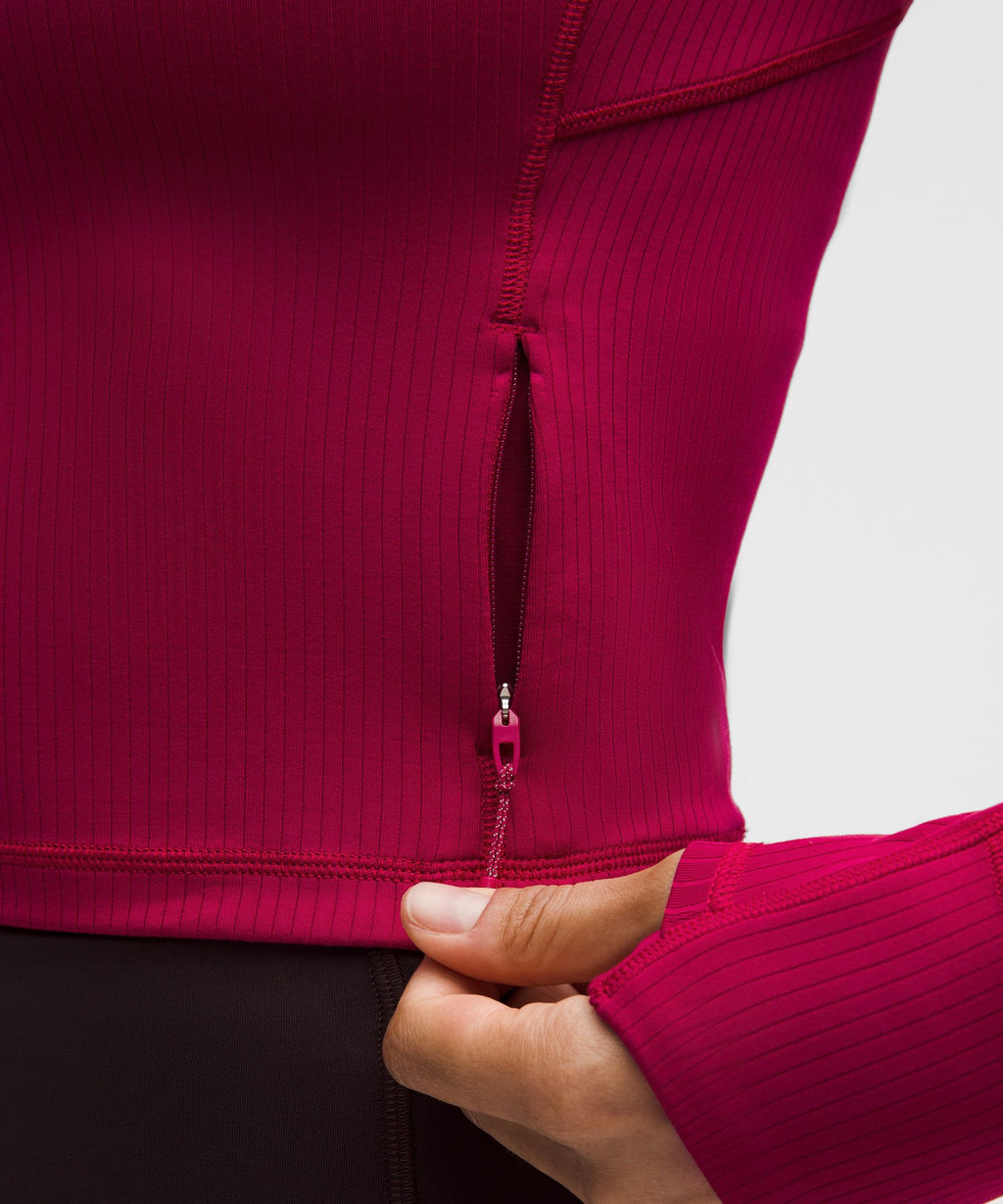 It's Rulu Ribbed Cropped Half Zip *Updated