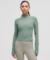 It's Rulu Ribbed Cropped Half Zip *Updated