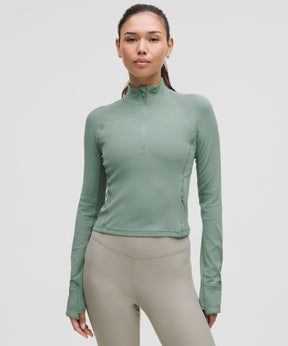 It's Rulu Ribbed Cropped Half Zip *Updated