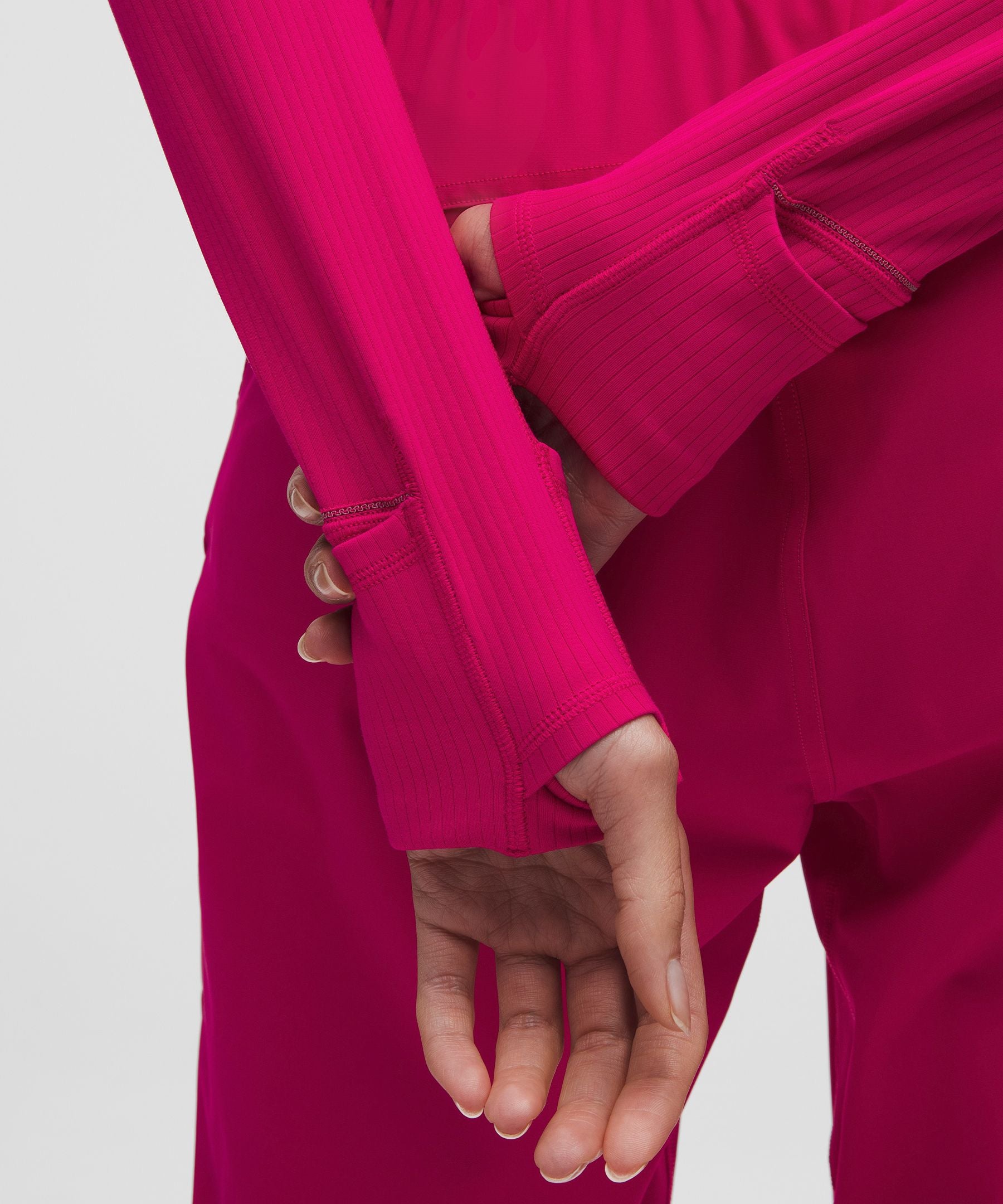 It's Rulu Ribbed Cropped Half Zip *Updated