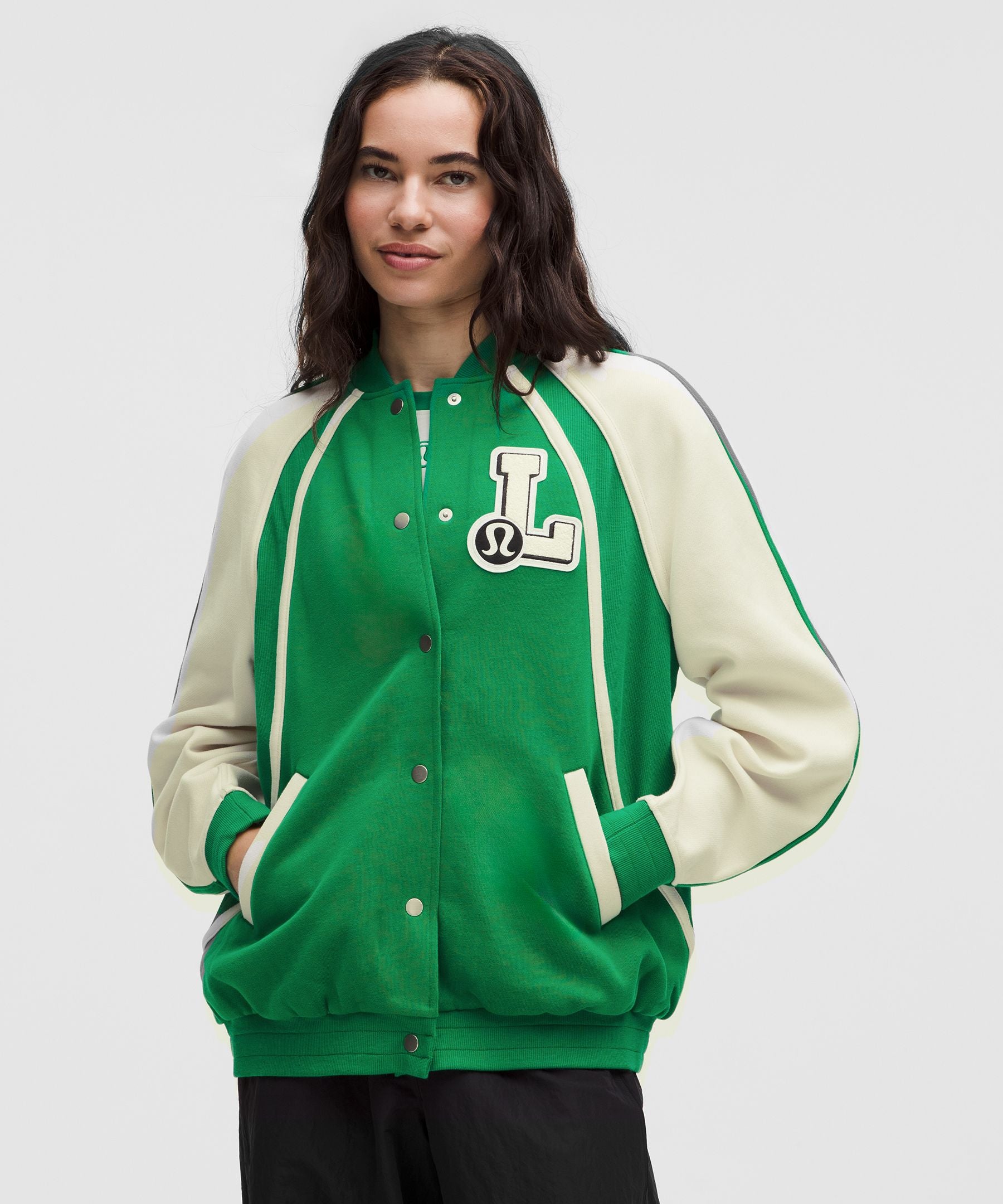 Scuba Oversized Collegiate Jacket *Graphic