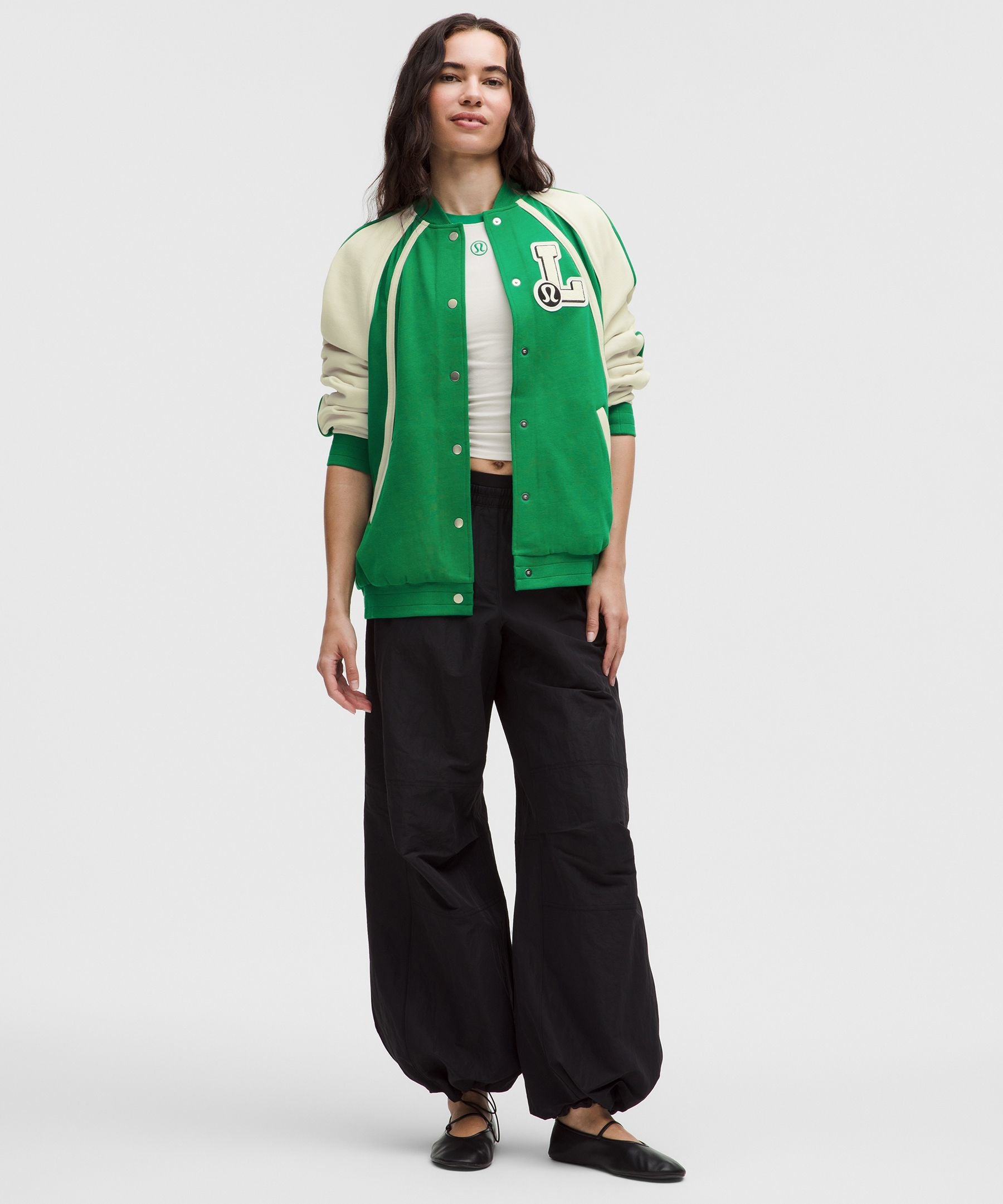 Scuba Oversized Collegiate Jacket *Graphic