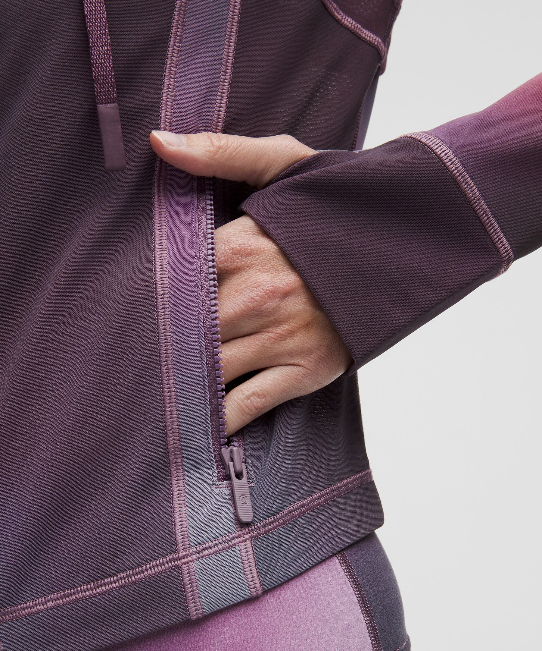 Define Cropped Hooded Jacket *Mesh