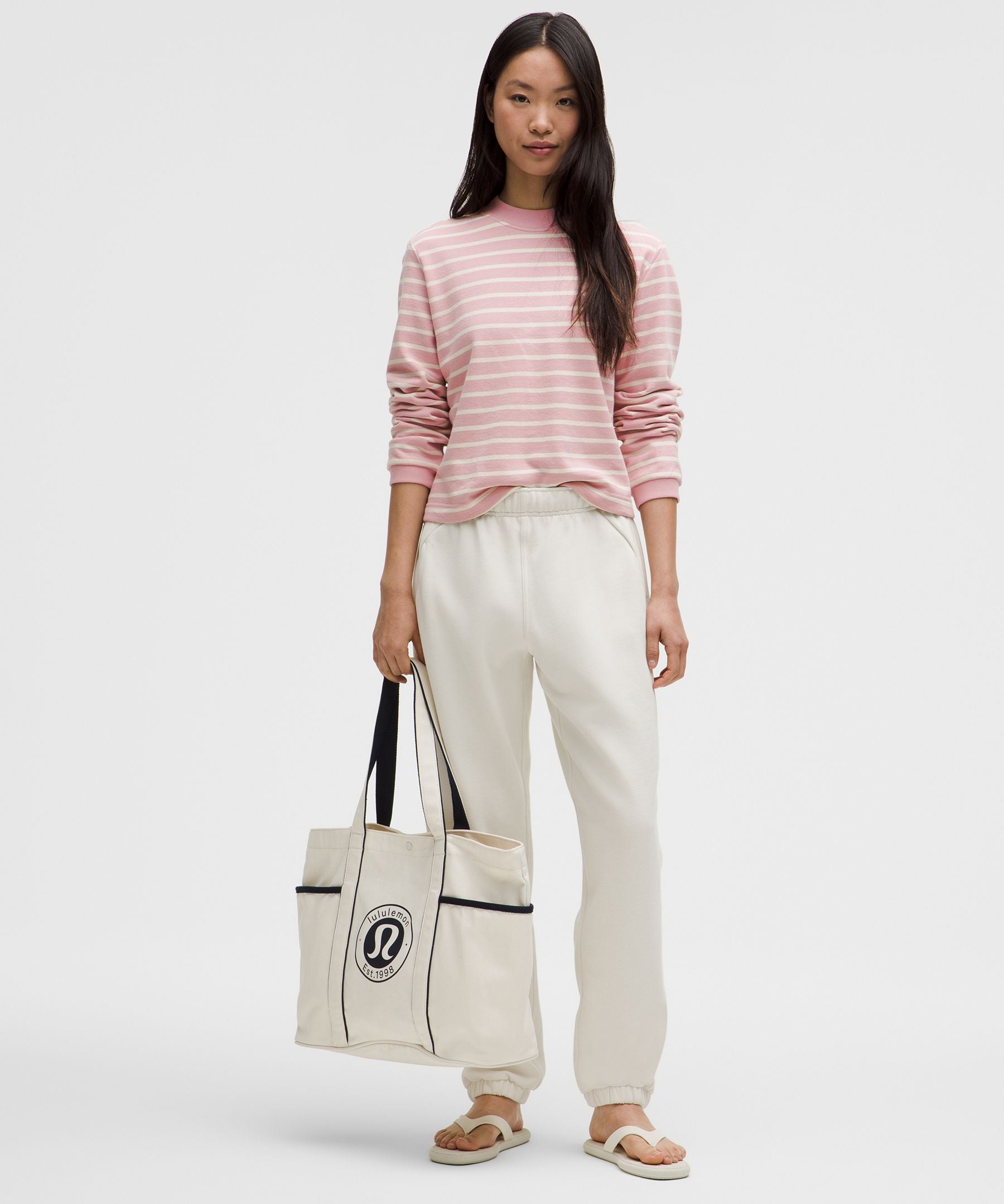 Cotton French Terry Crewneck Pullover