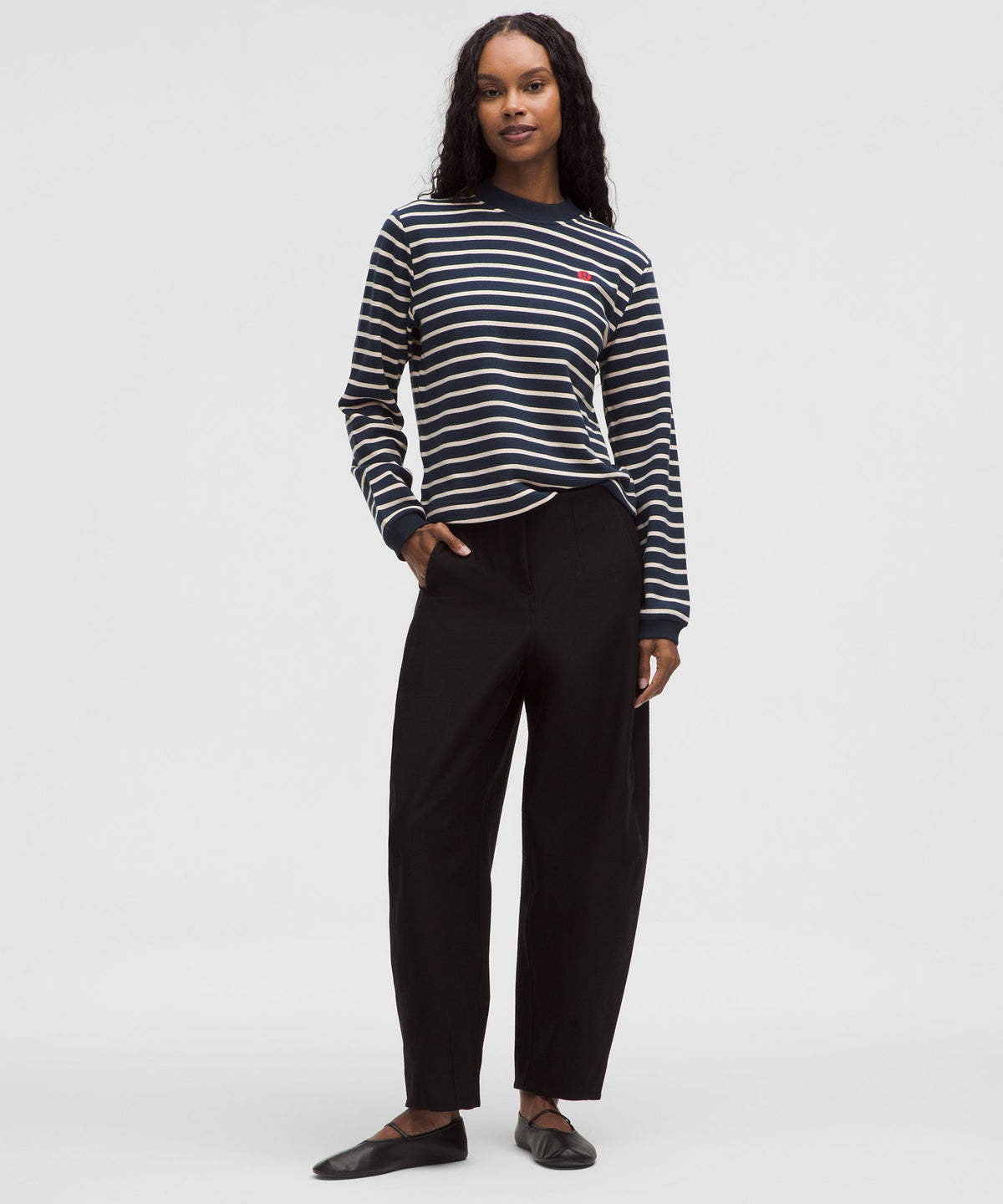 Cotton French Terry Crewneck Pullover