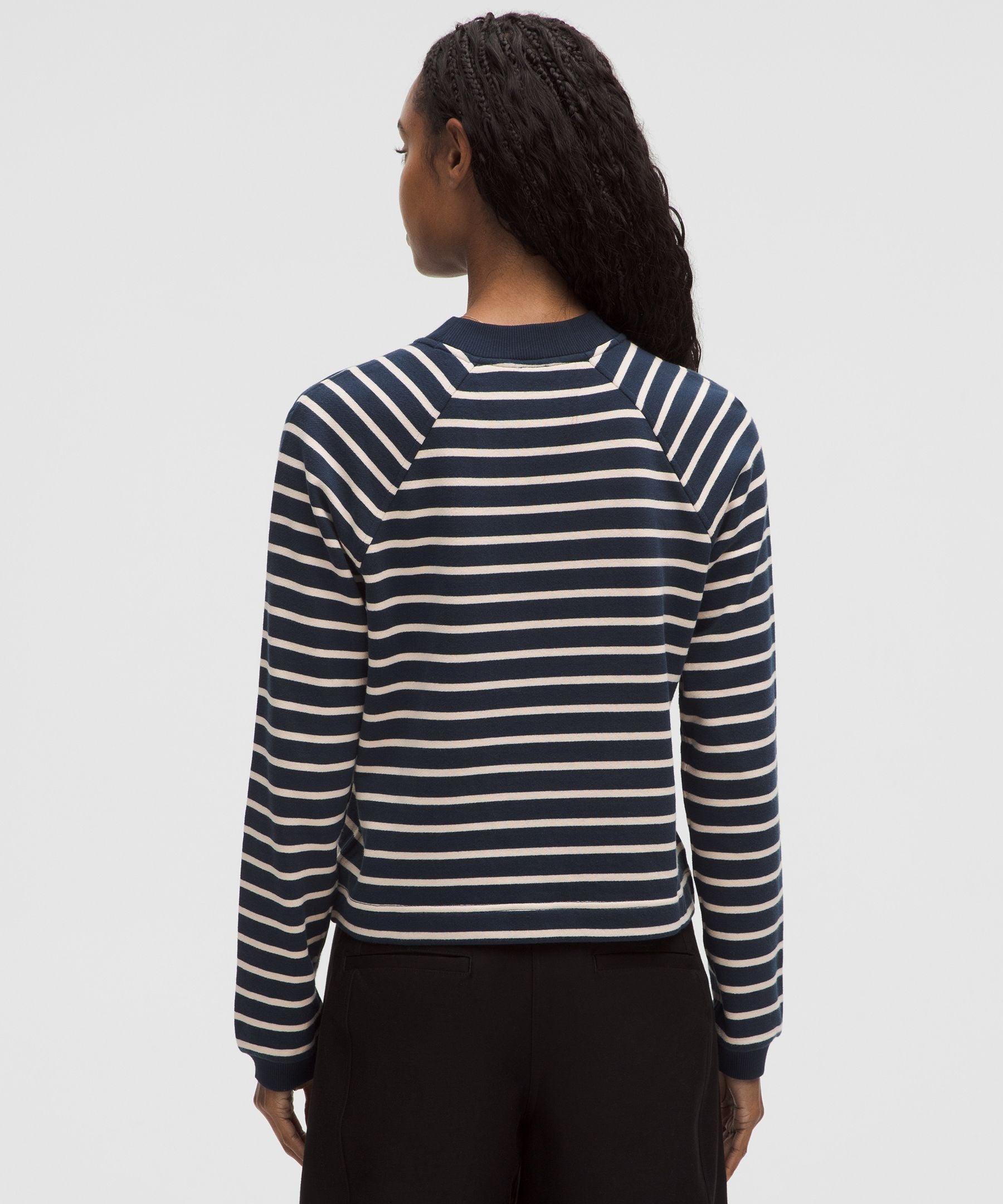 Cotton French Terry Crewneck Pullover