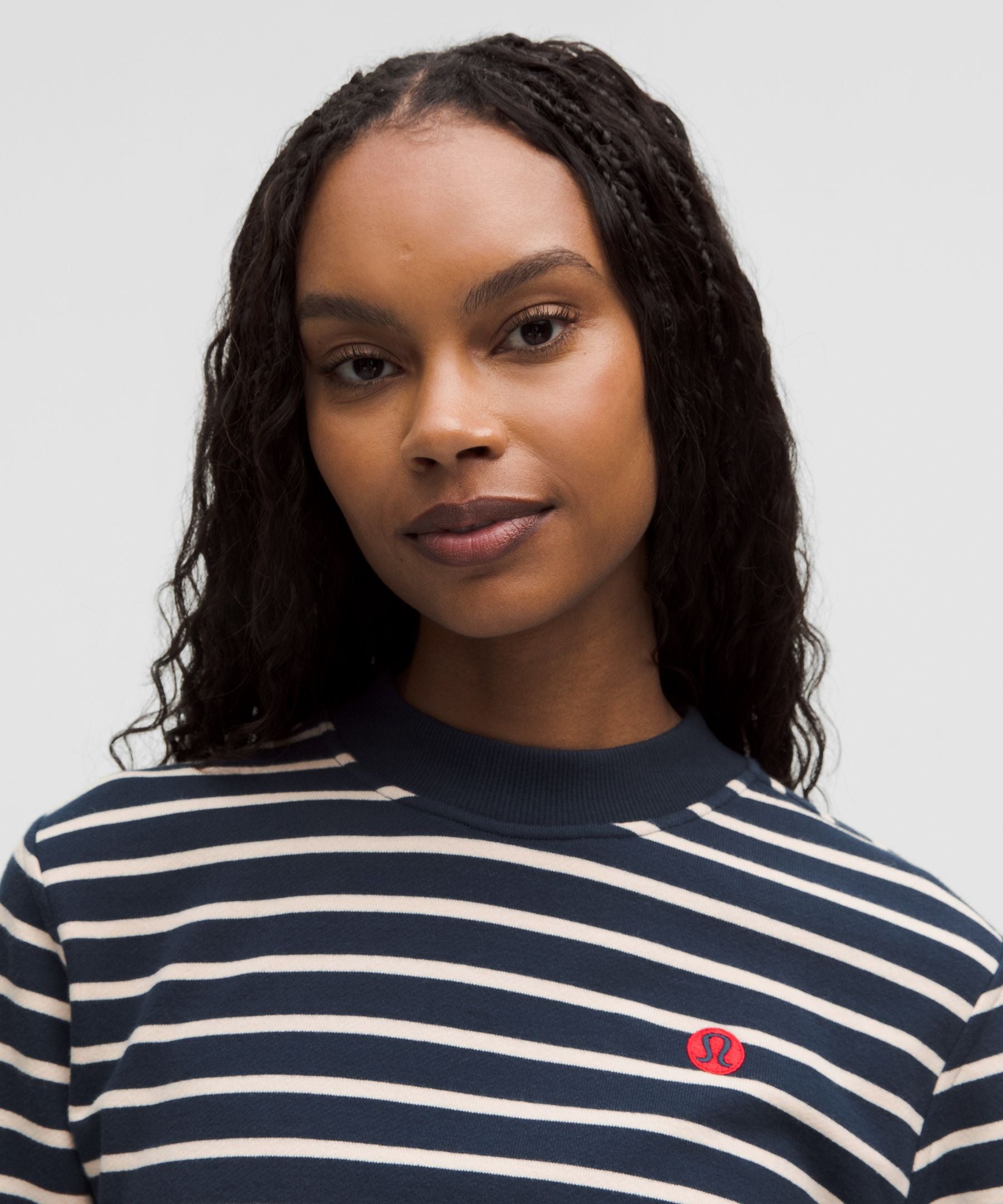 Cotton French Terry Crewneck Pullover