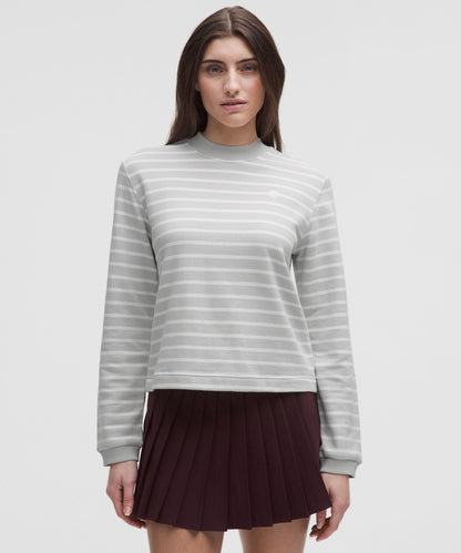 Cotton French Terry Crewneck Pullover