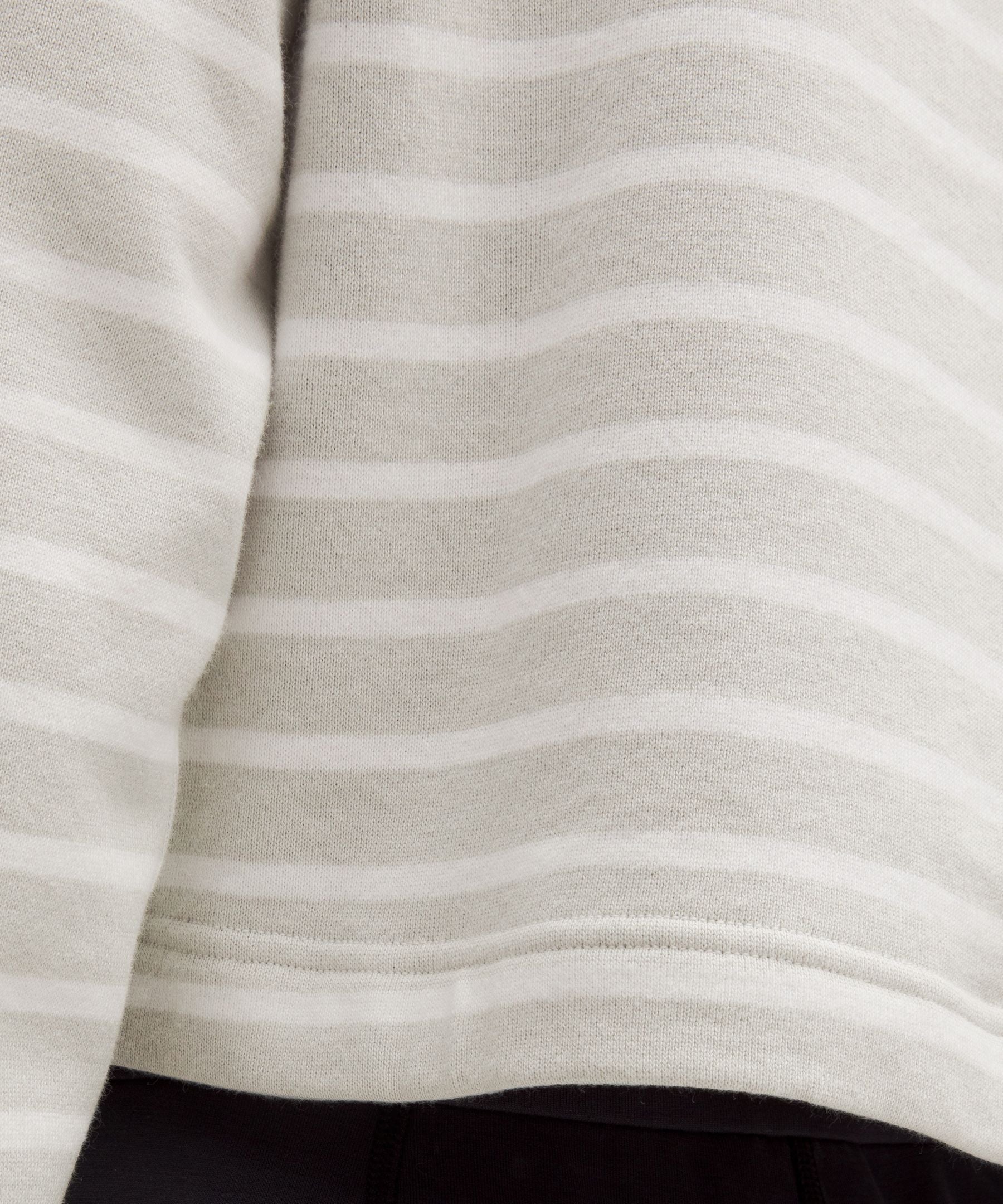 Cotton French Terry Cropped Half Zip