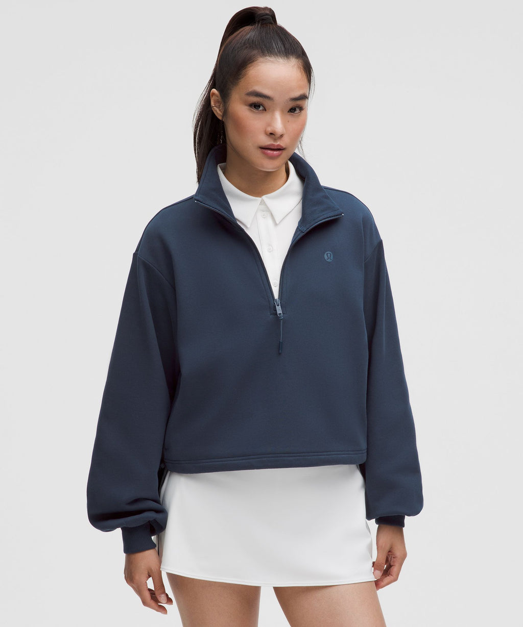 Cotton Terry Tennis Half Zip