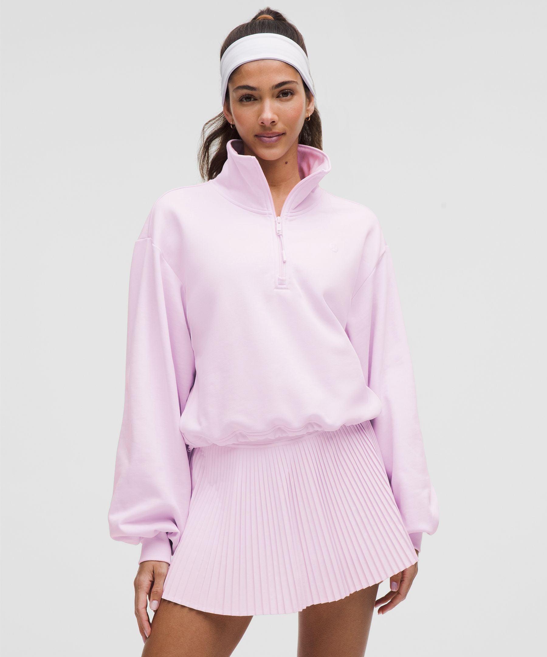 Cotton Terry Tennis Half Zip