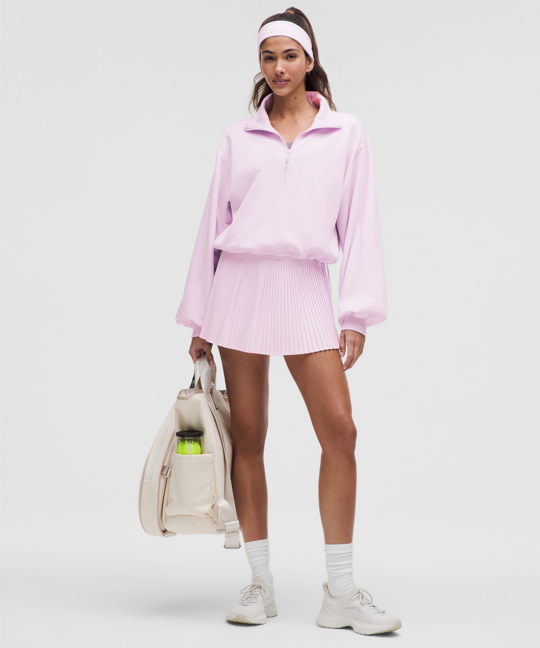 Cotton Terry Tennis Half Zip
