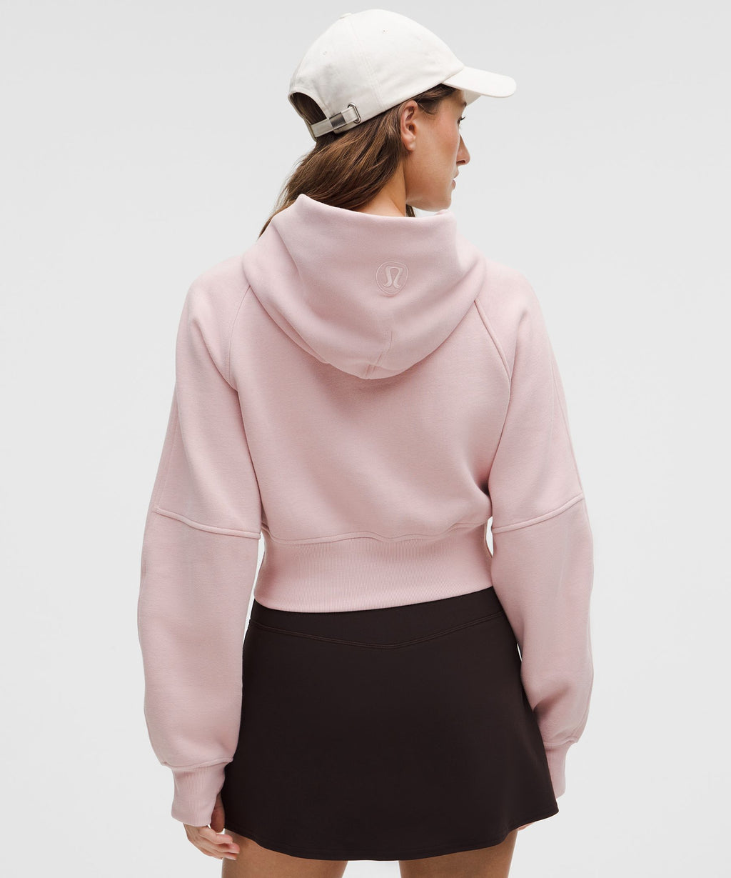 Scuba Cropped Wrap Pullover Hoodie