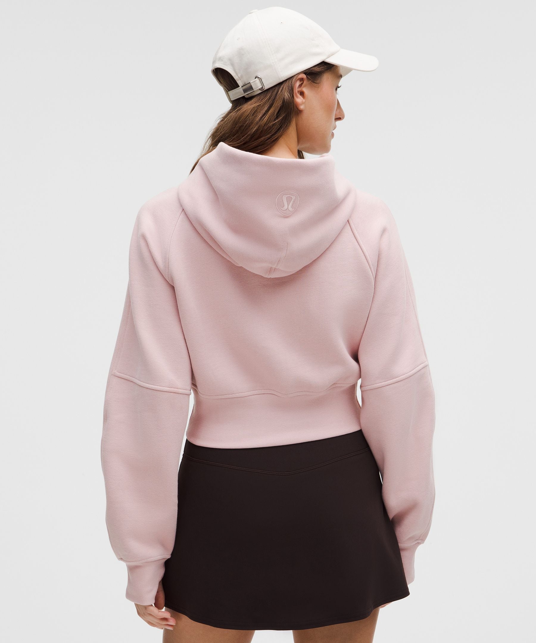Scuba Cropped Wrap Pullover Hoodie