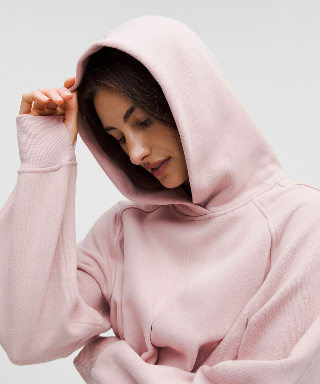 Scuba Cropped Wrap Pullover Hoodie