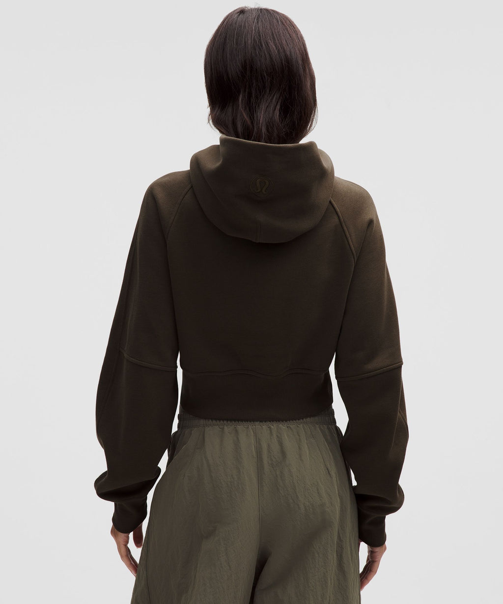 Scuba Cropped Wrap Pullover Hoodie